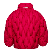 Glacier Puffer – Red Weave-Outwear-CRISTIANZEROTRE
