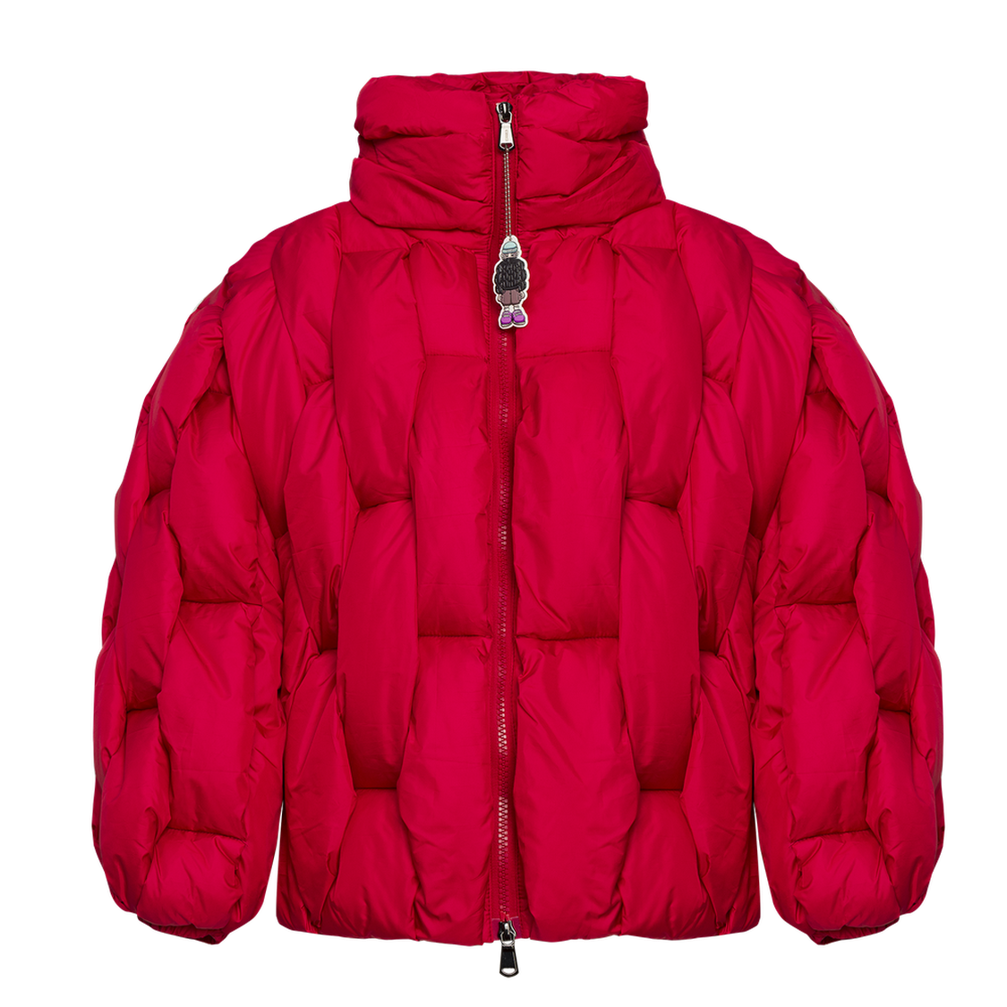 Glacier Puffer – Red Weave-Outwear-CRISTIANZEROTRE