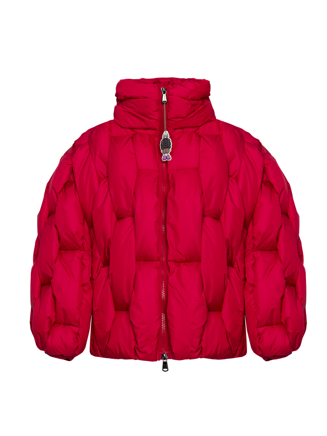 Glacier Puffer – Red Weave-Outwear-CRISTIANZEROTRE