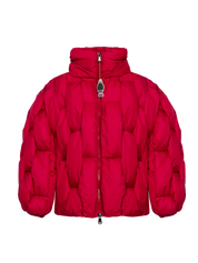 Glacier Puffer – Red Weave-Outwear-CRISTIANZEROTRE