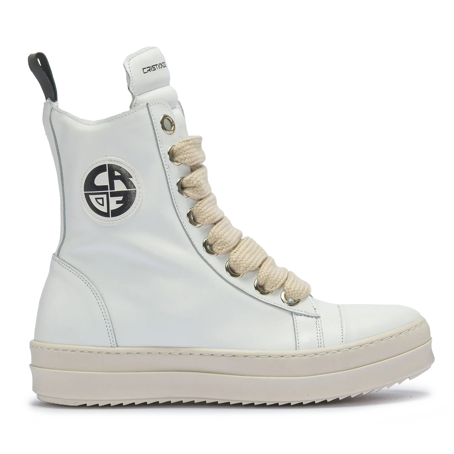 MIRAGE – Leather with Cream Laces