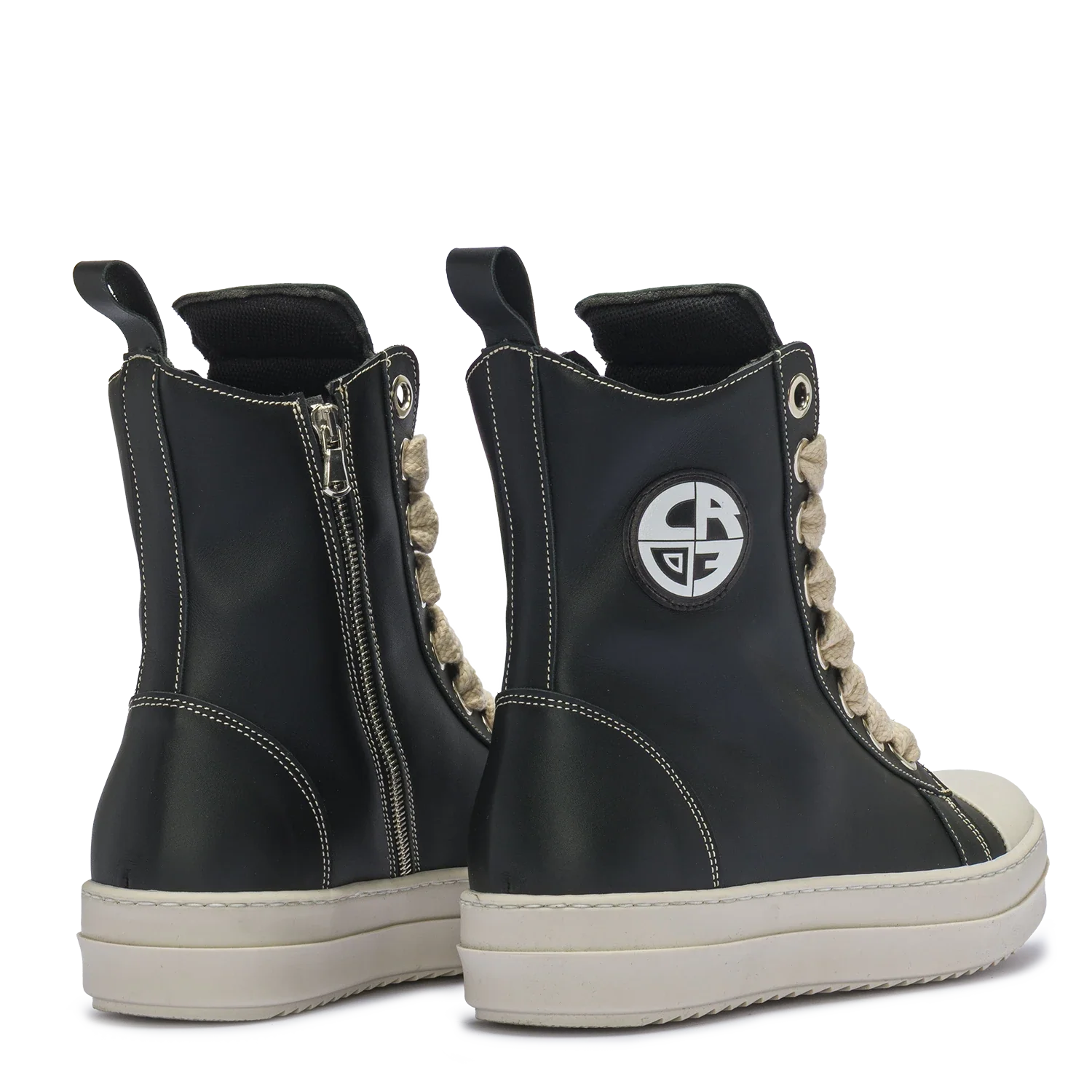 MIRAGE – Leather with Cream Laces
