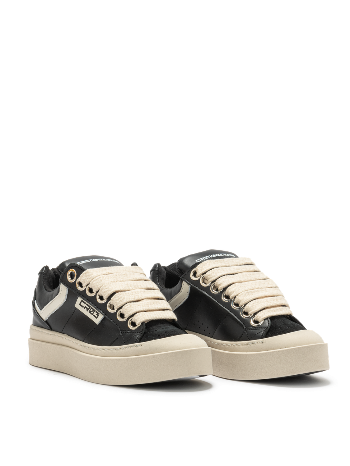 New Shoes – Black Leather-Sneaker-CRISTIANZEROTRE