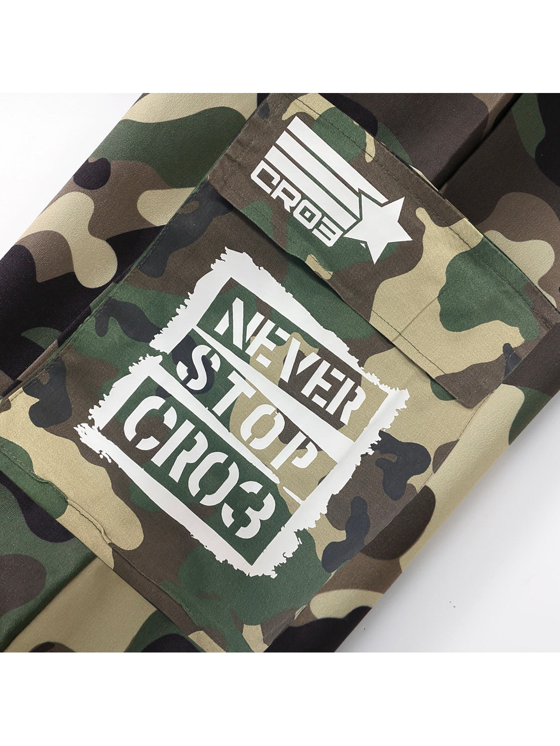Pants Camouflage W with stamp-Pants-CRISTIANZEROTRE