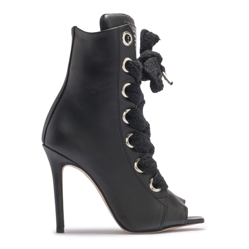 RUSH – Black Open Leather