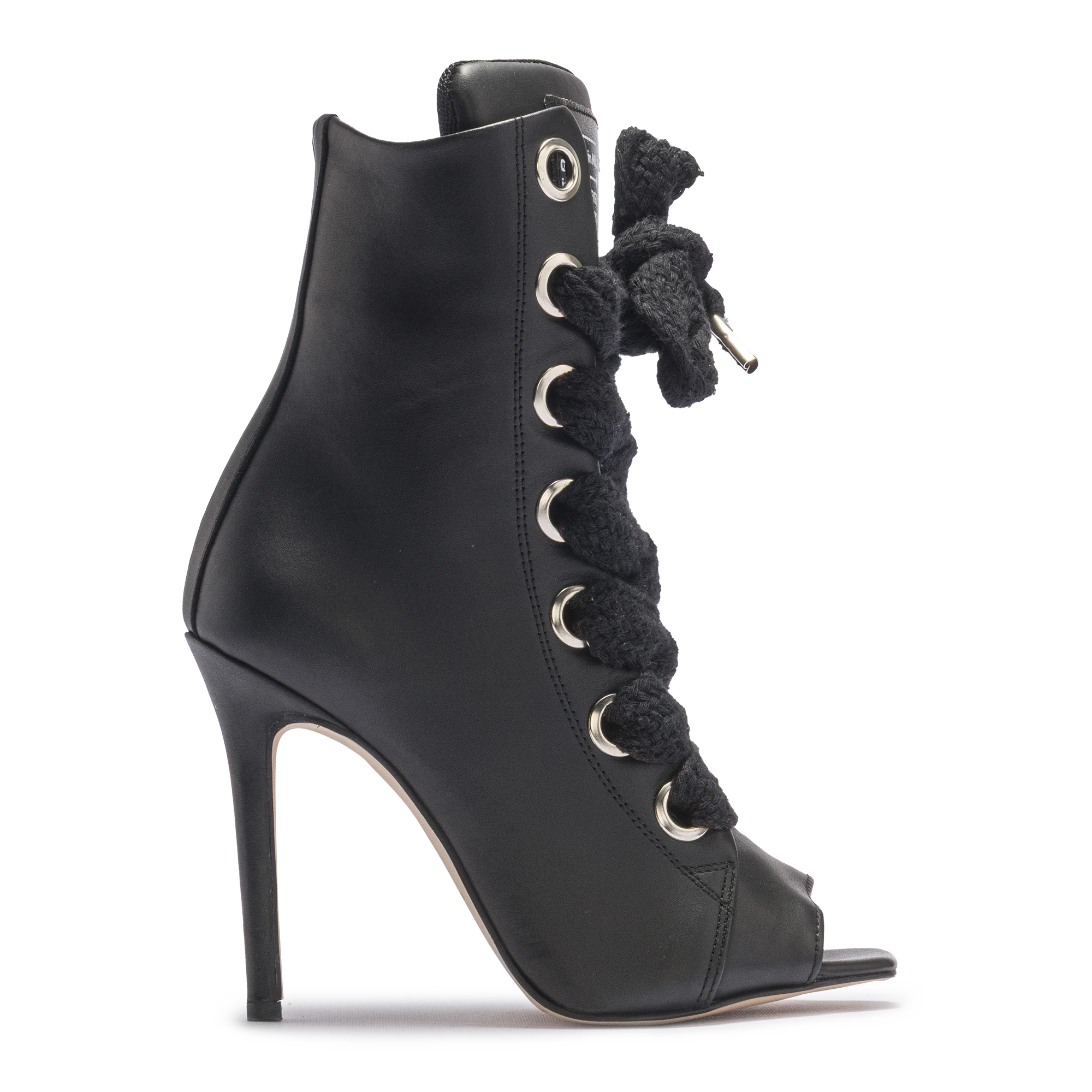 RUSH – Black Open Leather