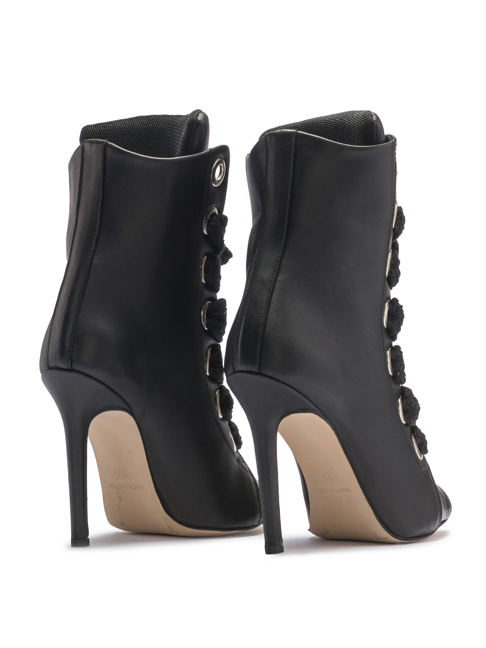 RUSH — Schwarzes Leder mit offenem Design