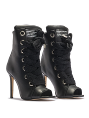 RUSH — Schwarzes Leder mit offenem Design