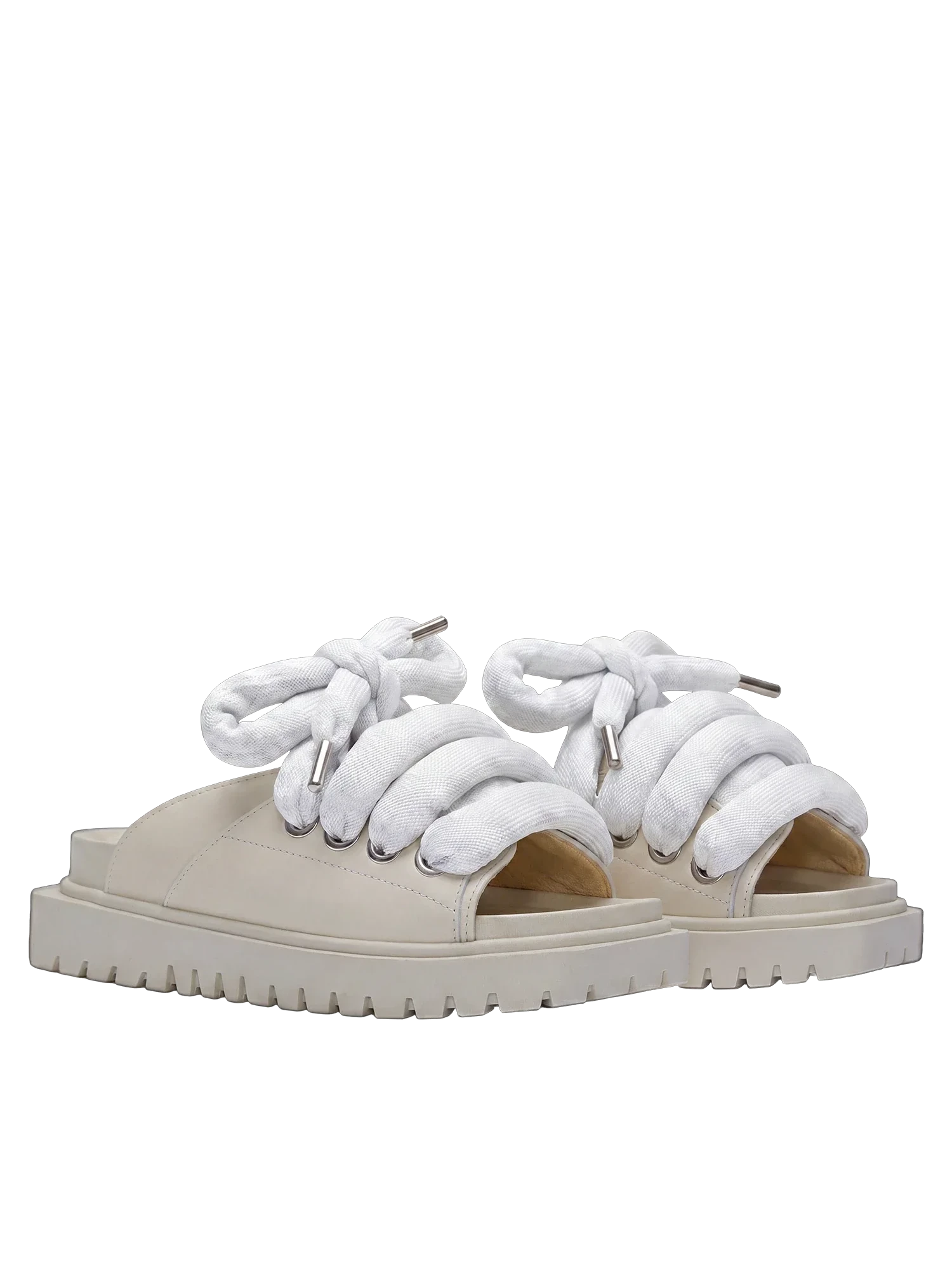 Sandale — Leder Creme — LT Ice