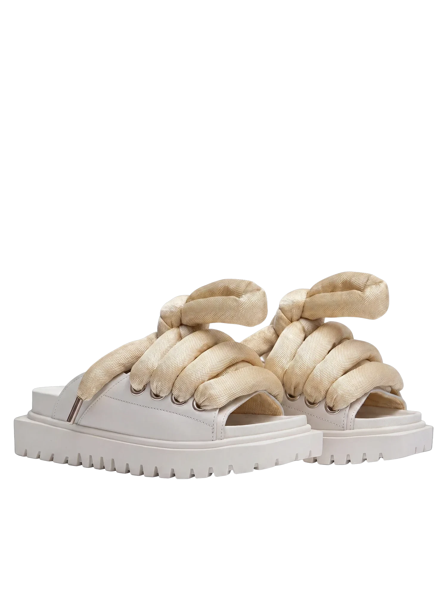 Sandale — Leder Creme — LT Gold