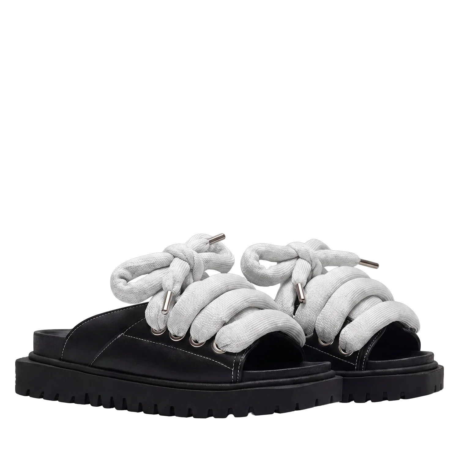 Sandal - Black Leather - LT Ice