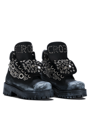 STARBOOT CUSTOM – Total Black Silver Eyelets Edition