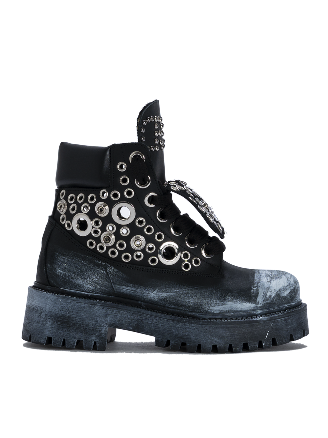 STARBOOT CUSTOM – Total Black Silver Eyelets Edition