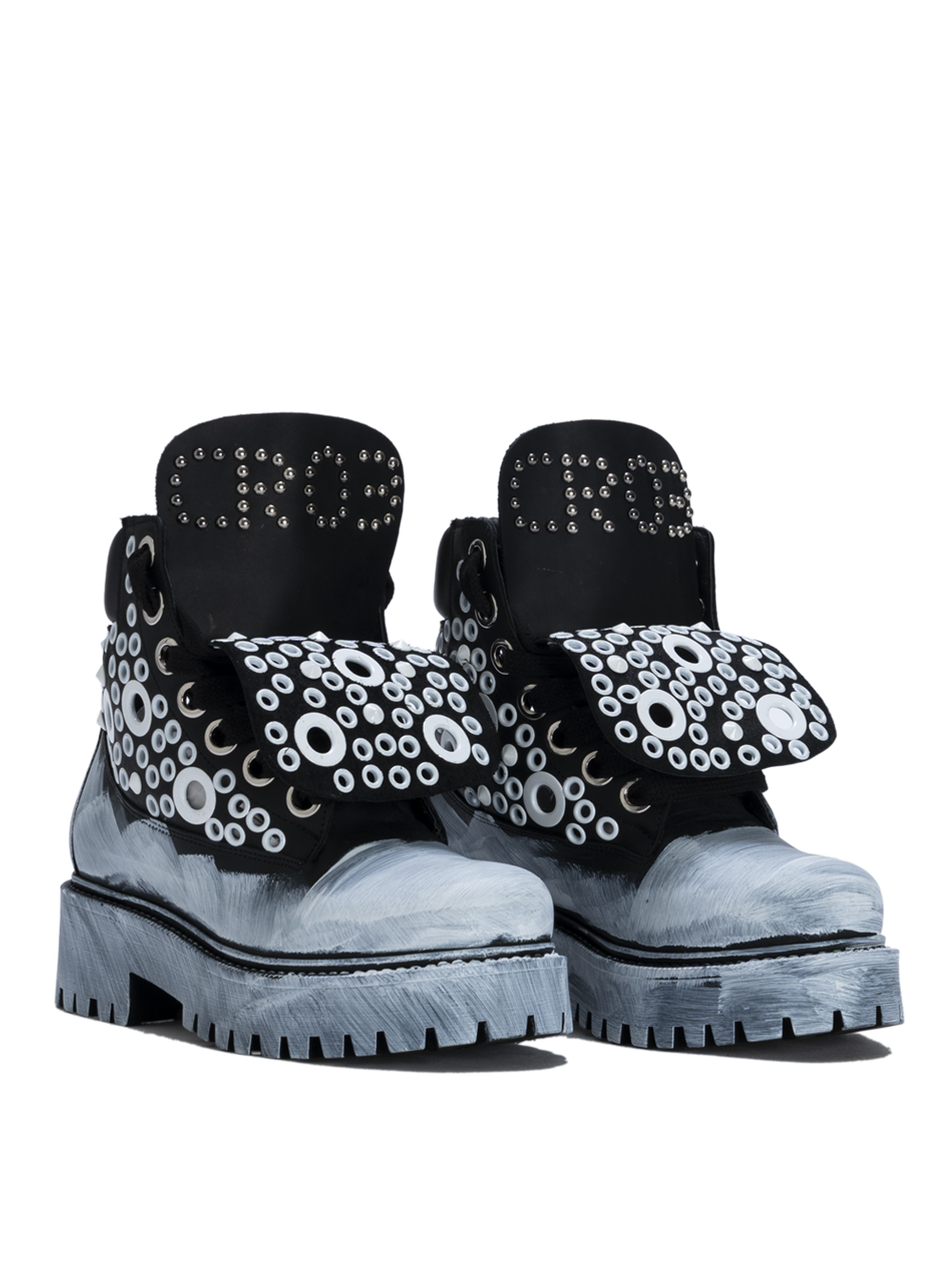 STARBOOT CUSTOM – White Eyelets Painted Edition