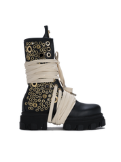 STARBOOT DOMINION — Schwarz mit goldfarbenen Nieten