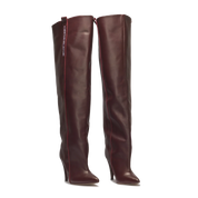 STORM – Bordeaux High-Heel Over-The-Knee Boots