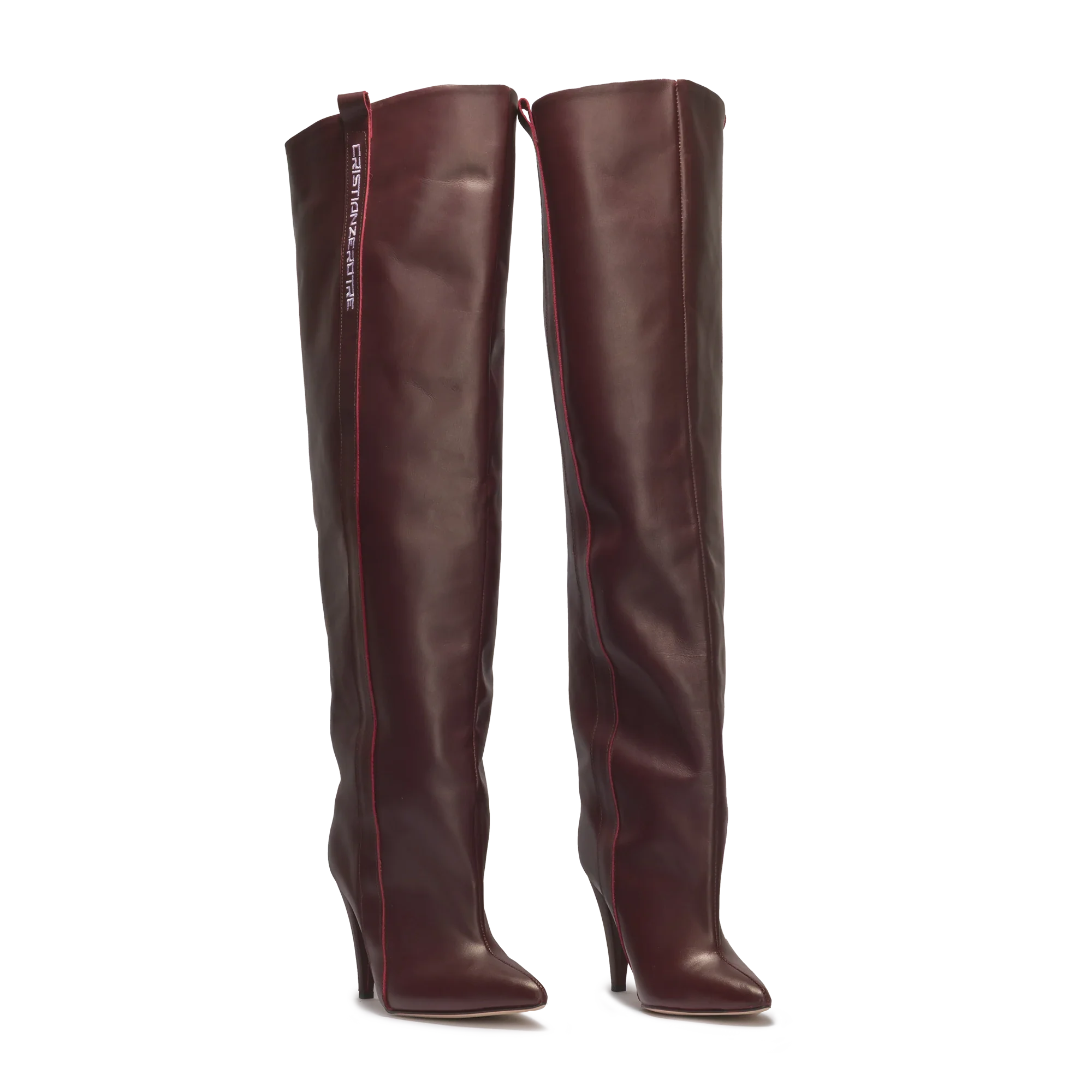 STORM – Bordeaux High-Heel Over-The-Knee Boots