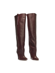 STORM – Bordeaux High-Heel Over-The-Knee Boots