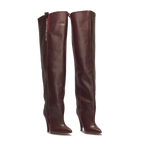 STORM – Bordeaux High-Heel Over-The-Knee Boots