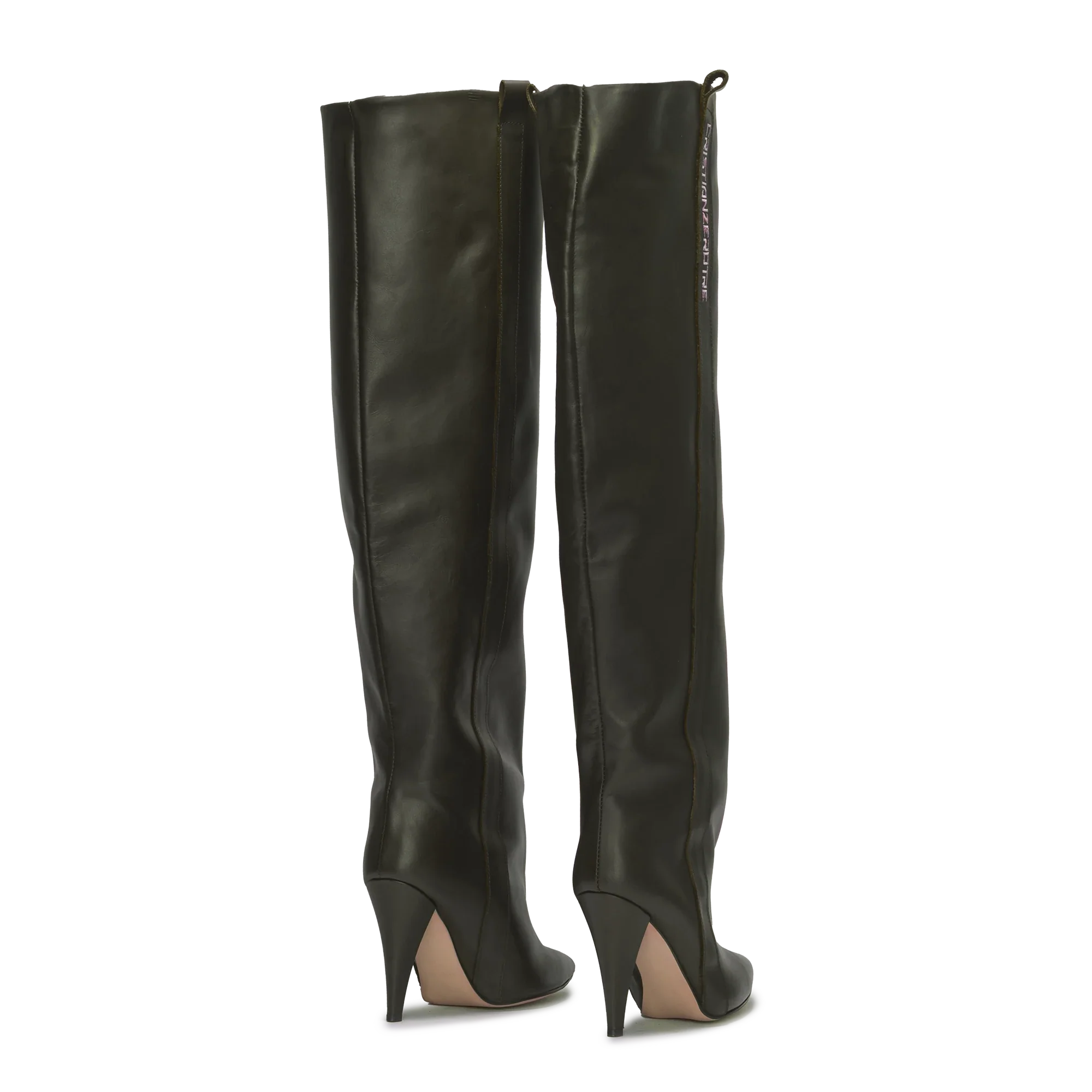 STORM – Dark Green High-Heel Over-The-Knee Boots