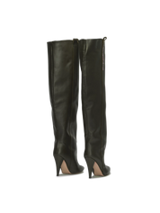 STORM – Dark Green High-Heel Over-The-Knee Boots