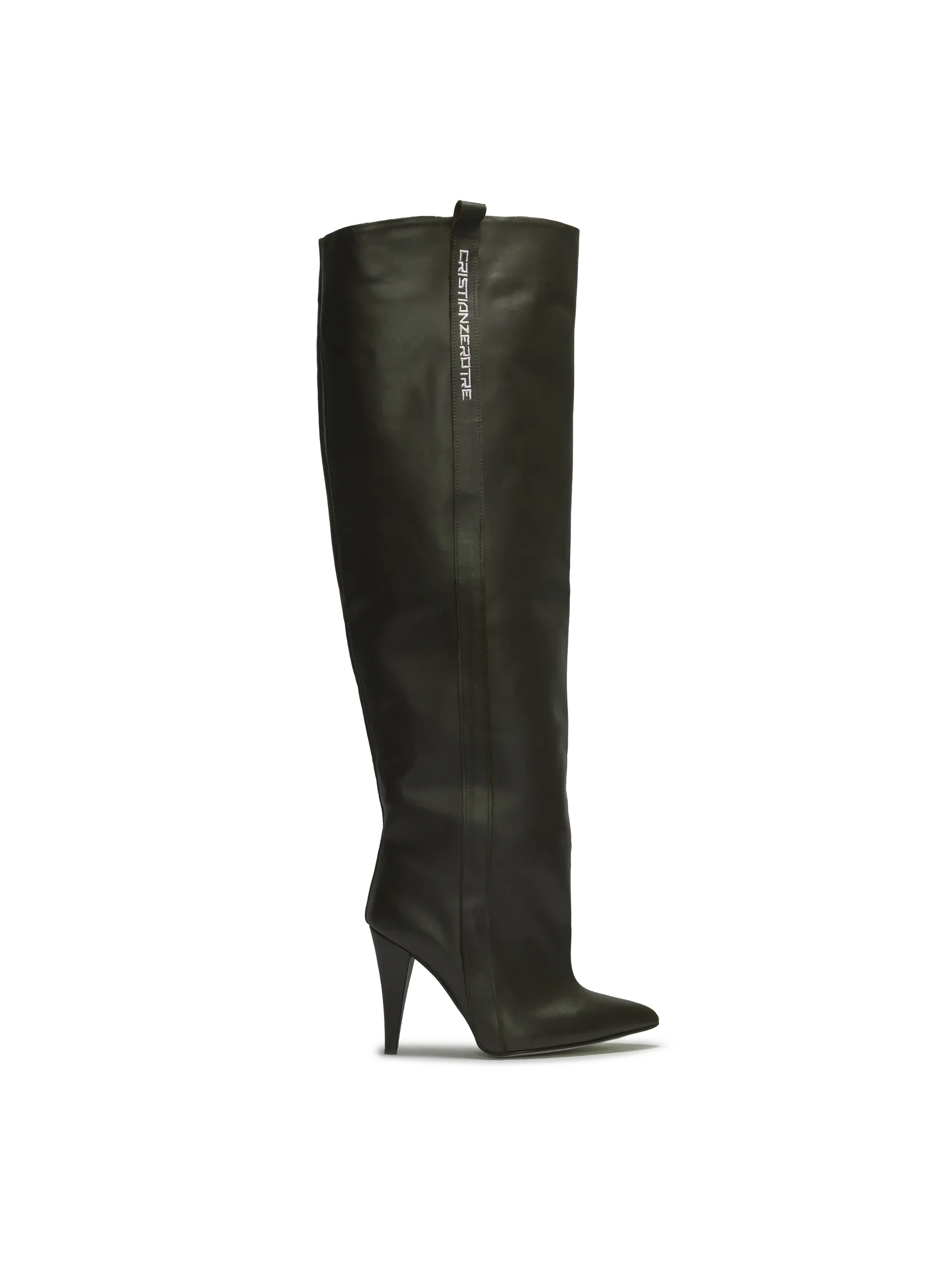 STORM – Dark Green High-Heel Over-The-Knee Boots