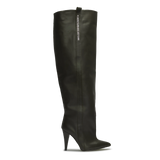 STORM – Dark Green High-Heel Over-The-Knee Boots