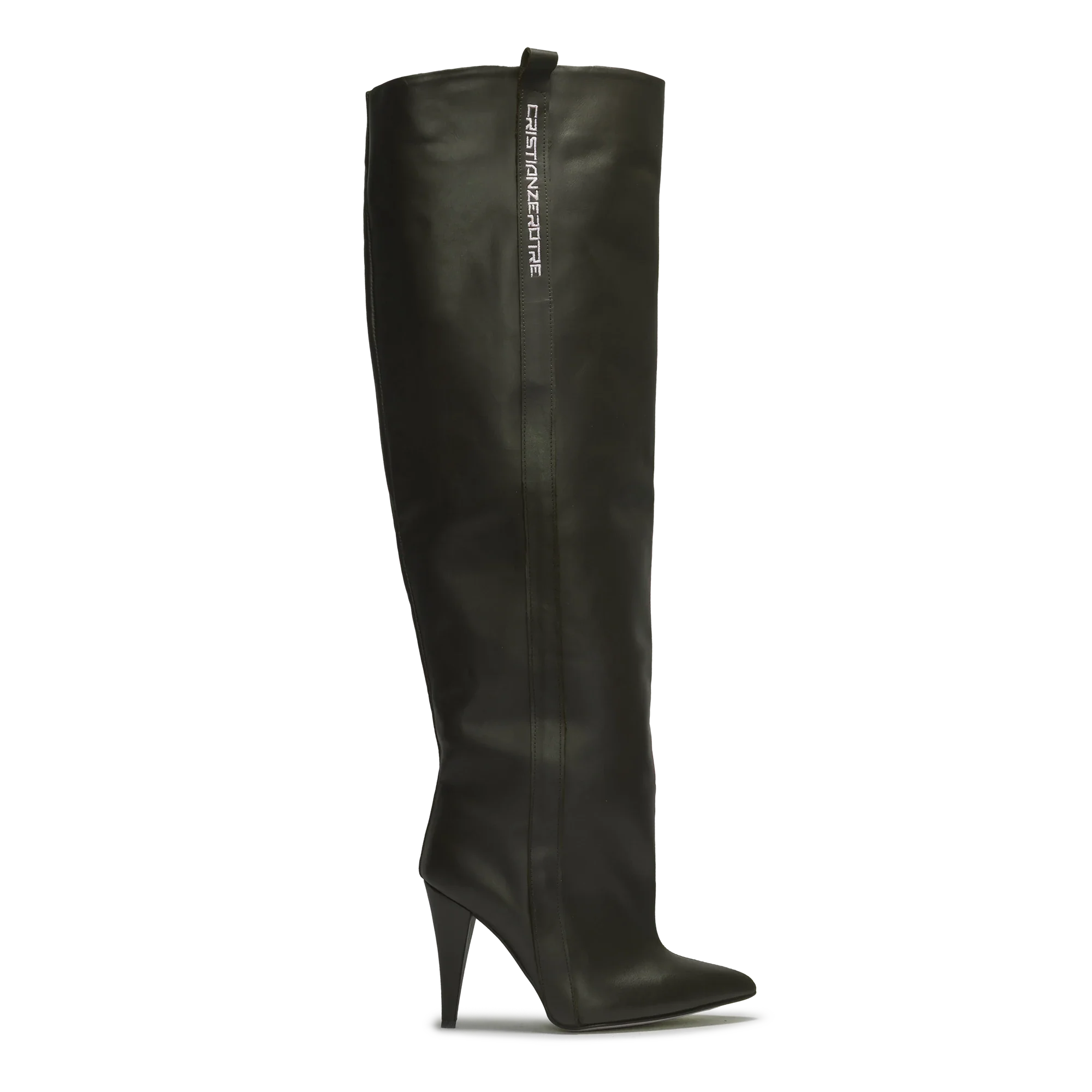 STORM – Dark Green High-Heel Over-The-Knee Boots