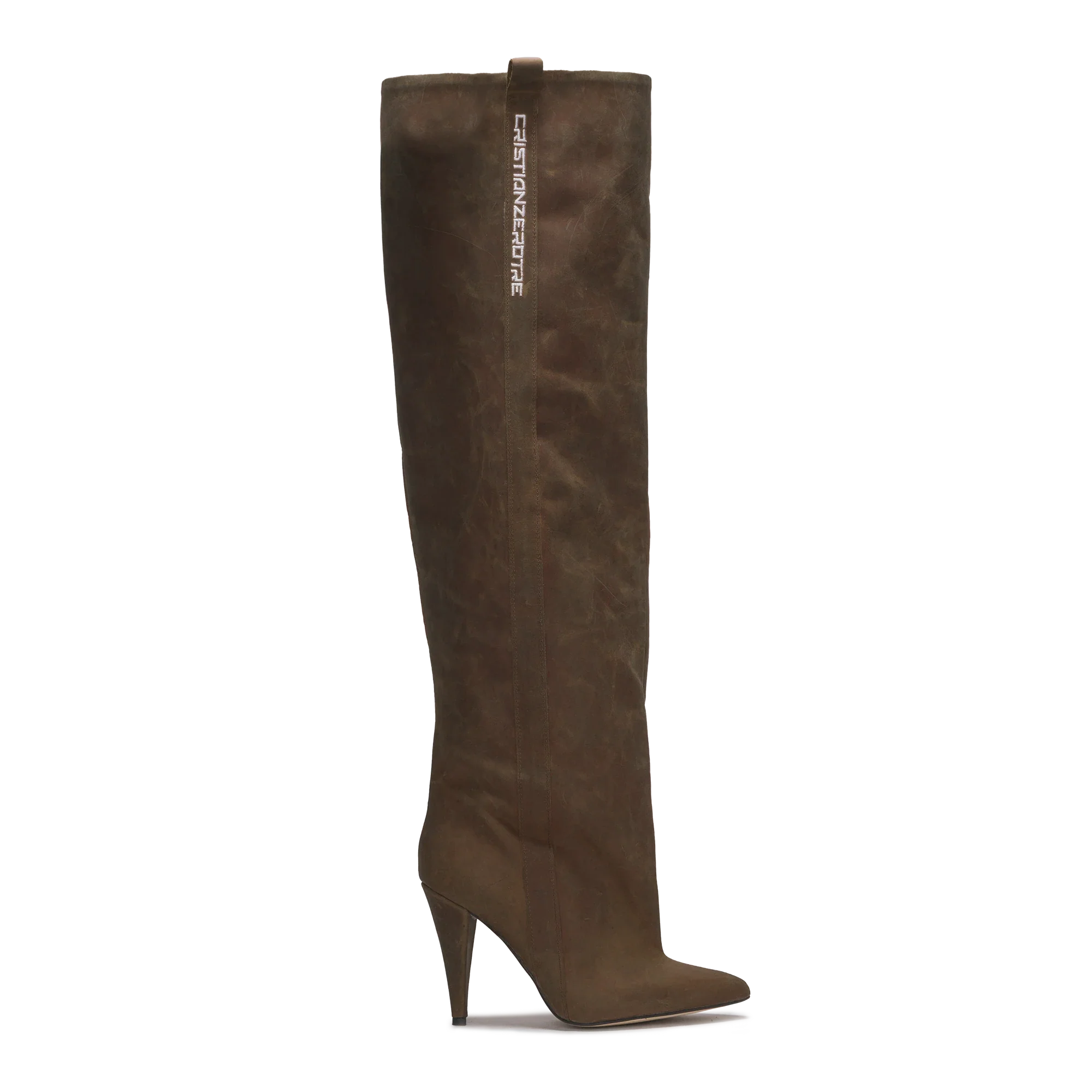 STORM – Espresso Brown Vintage Leather Over-The-Knee Boots