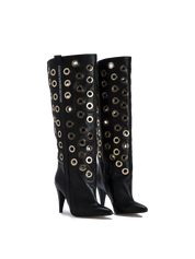 STORM – Gold Eyelet Boots