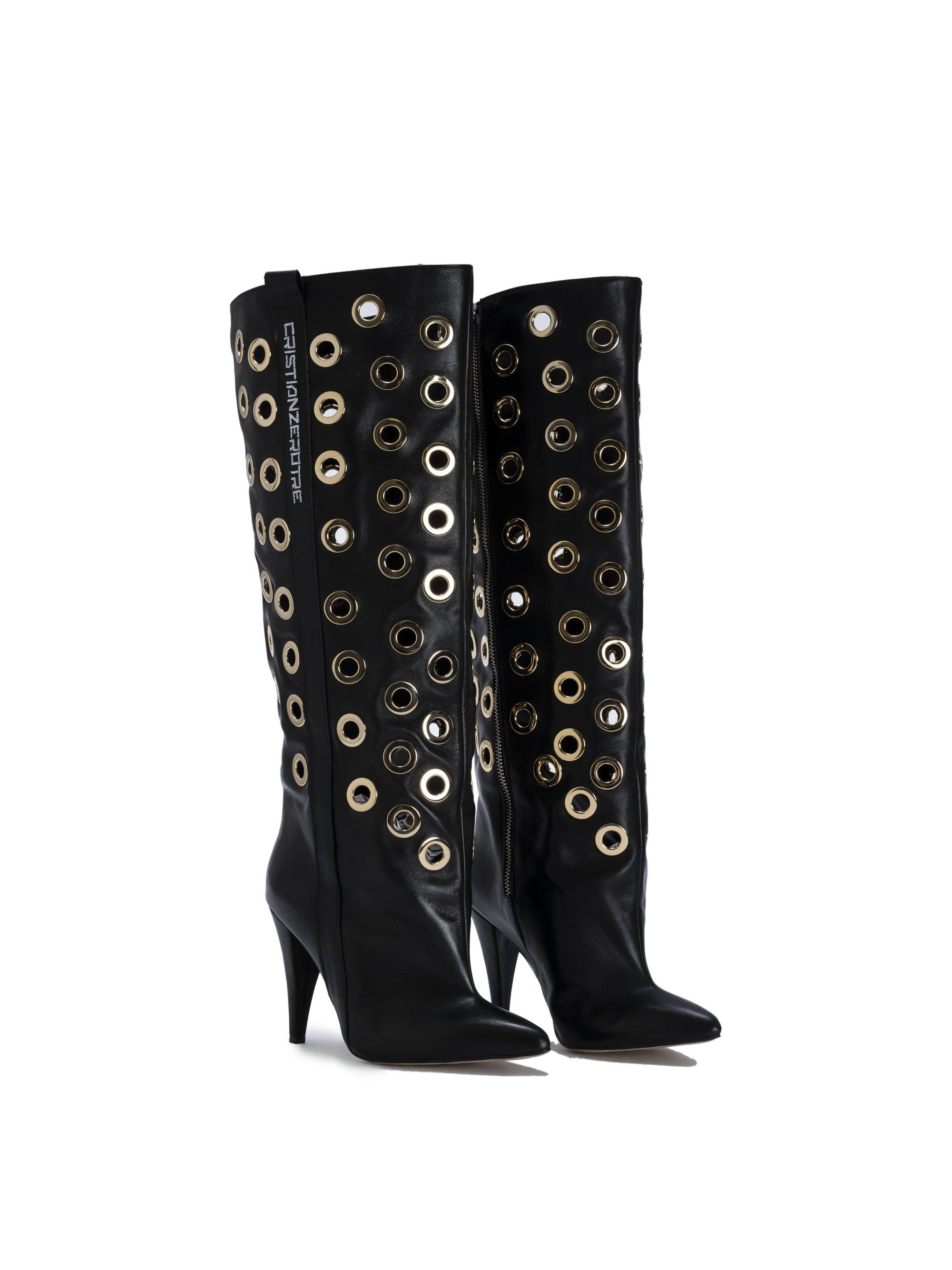 STORM – Gold Eyelet Boots