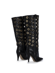 STORM – Gold Eyelet Boots