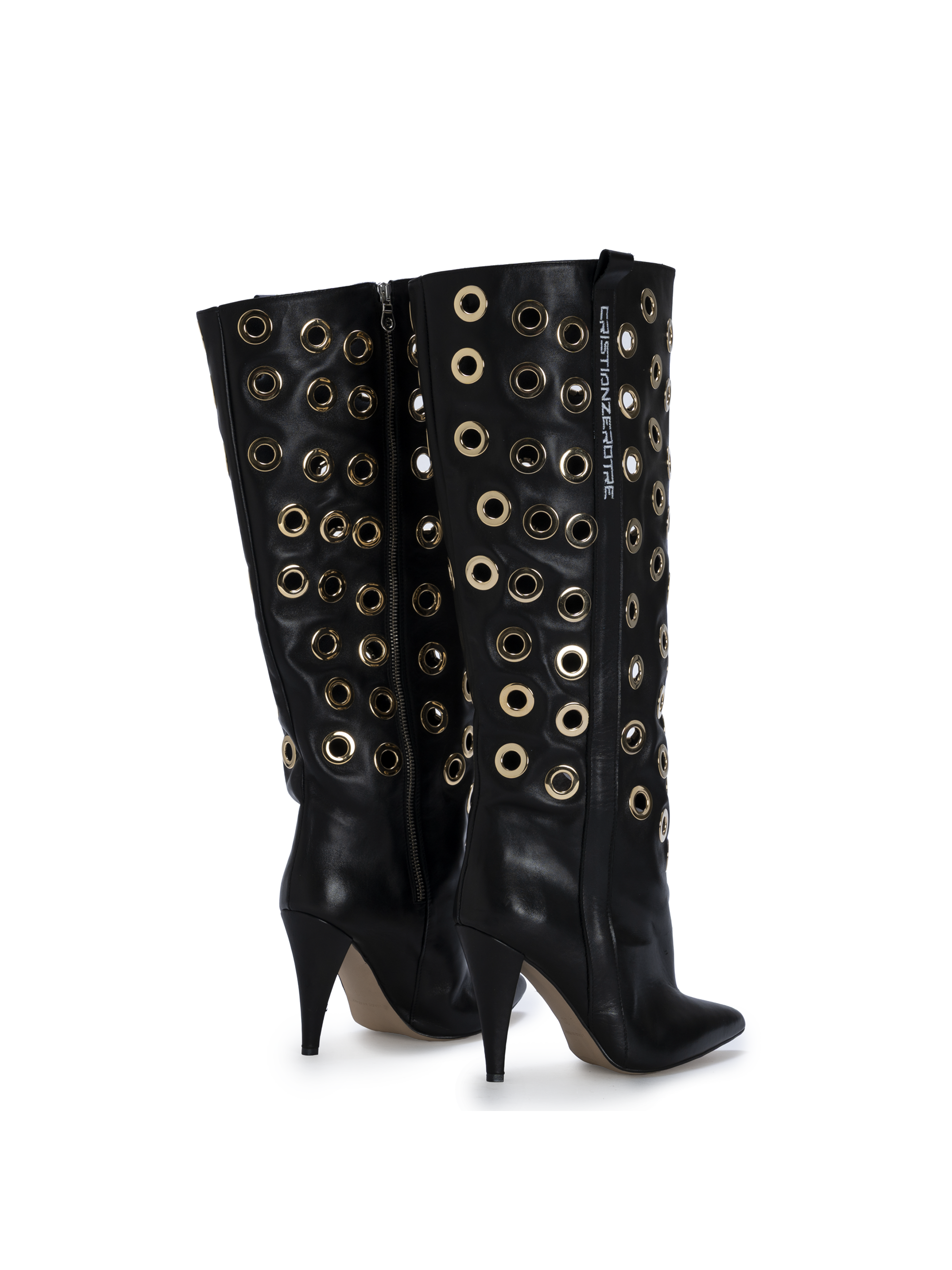 STORM – Gold Eyelet Boots
