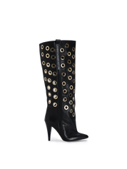 STORM – Gold Eyelet Boots