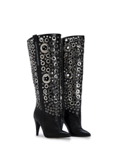 STORM – Silver Eyelet Boots
