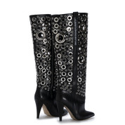 STORM – Silver Eyelet Boots