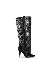 STORM – Silver Eyelet Boots