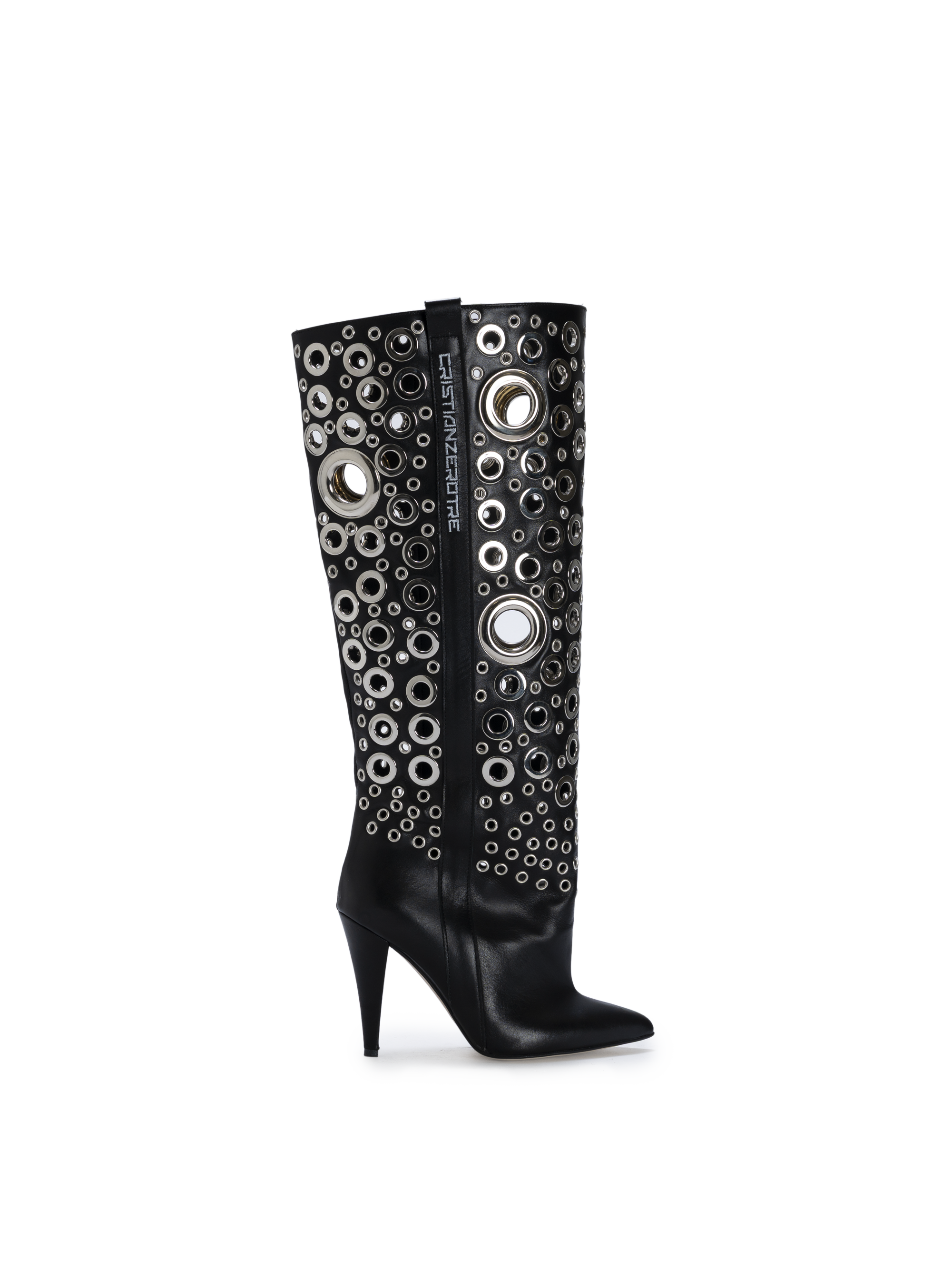 STORM – Silver Eyelet Boots