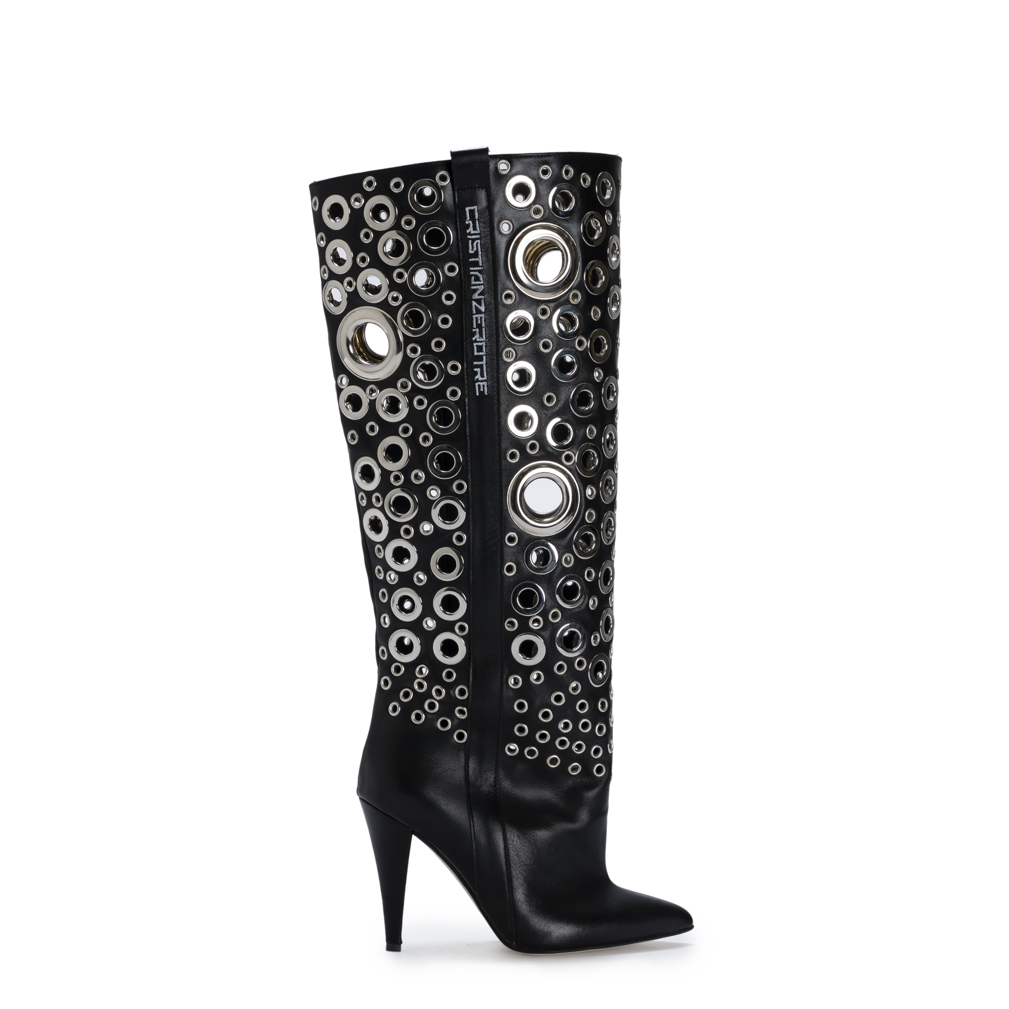 STORM – Silver Eyelet Boots