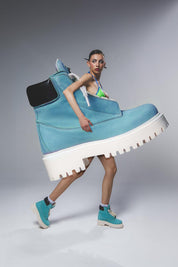 Starboot – Torquese Nabuk-Sneaker-CRISTIANZEROTRE