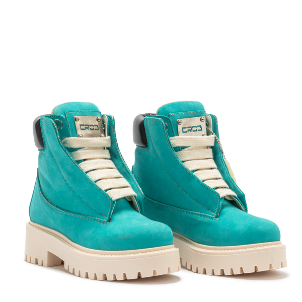 Turquoise Nabuk "Starboot"