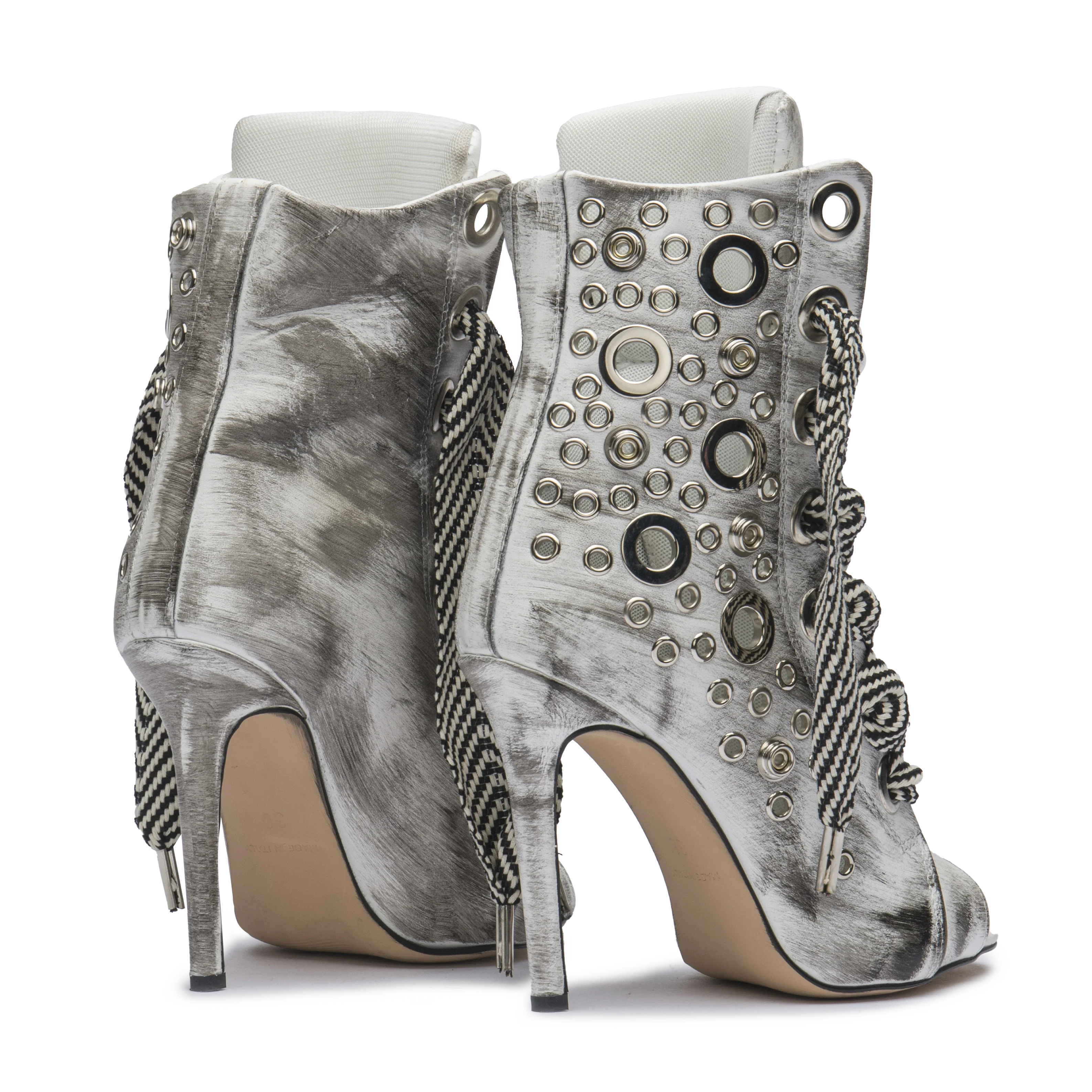 RUSH – Silver Distressed Leather