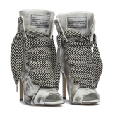 RUSH – Cuir vieilli argenté