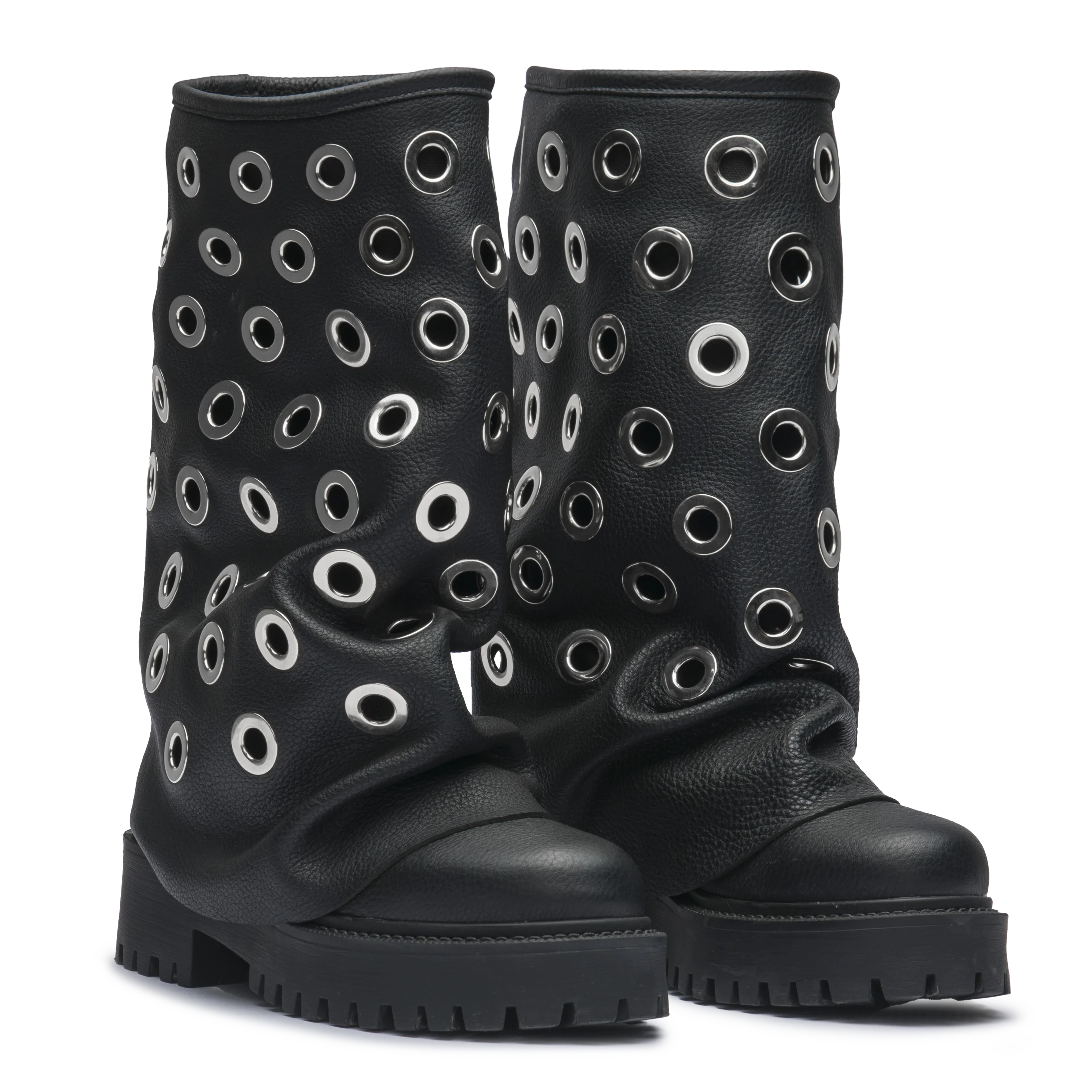 CHUNKY – Black Silver Giant Eyelets Edition