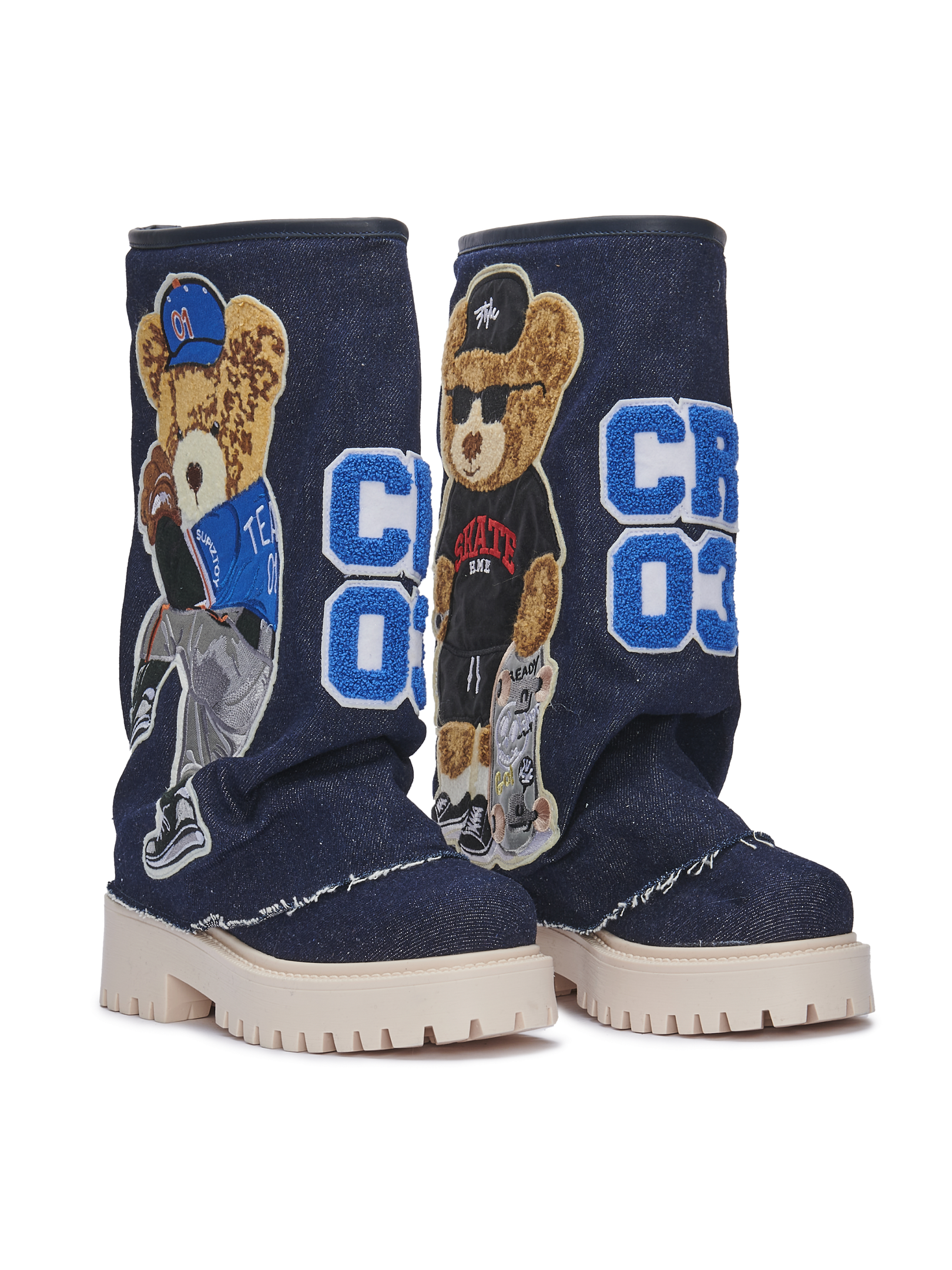 CHUNKY — Denim mit Teddypatches