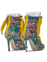 RUSH — Denim mit Graffitiprint
