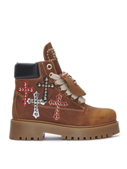 STARBOOT CUSTOM — Leder mit Nieten und Kreuzapplikationen