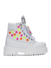 STARBOOT CUSTOM — Leder mit Neonsternen