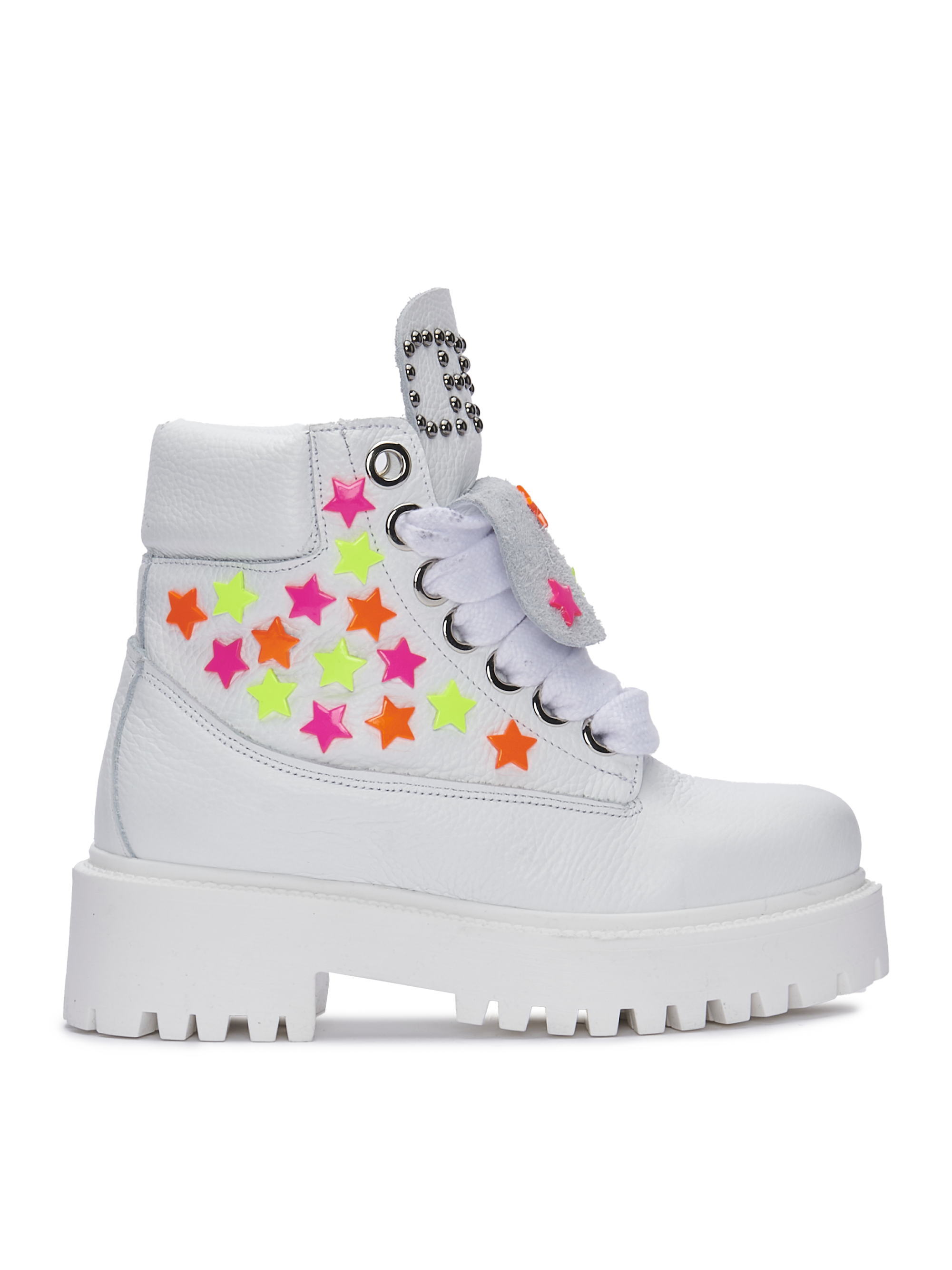 STARBOOT CUSTOM — Leder mit Neonsternen