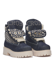 STARBOOT CUSTOM — Denim mit Metalldetails